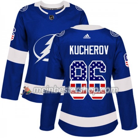 Tampa Bay Lightning Nikita Kucherov 86 Adidas 2017-2018 Blau USA Flag Fashion Trikot Authentic - Dame Tampa Bay Lightning Nikita Kucherov 86 Adidas 2017-2018 Blau USA Flag Fashion Trikot Authentic - Dame